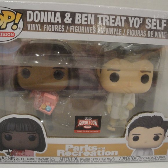 Funko Pop Donna and Ben from Parks & Recreation  New 2 pack - Picture 3 of 5